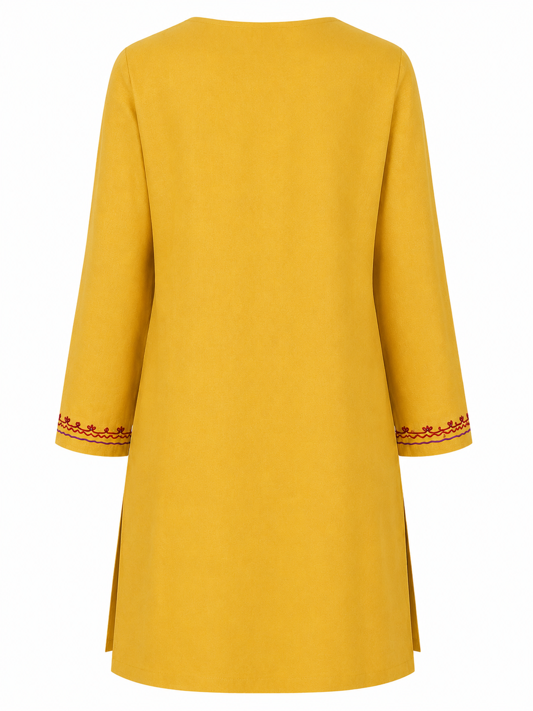 Noor : Aari embroidery summer kurti | Mustard